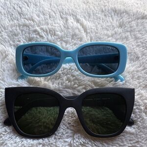 Vogue Kids Sunglasses in Sky Blue and Charcoal